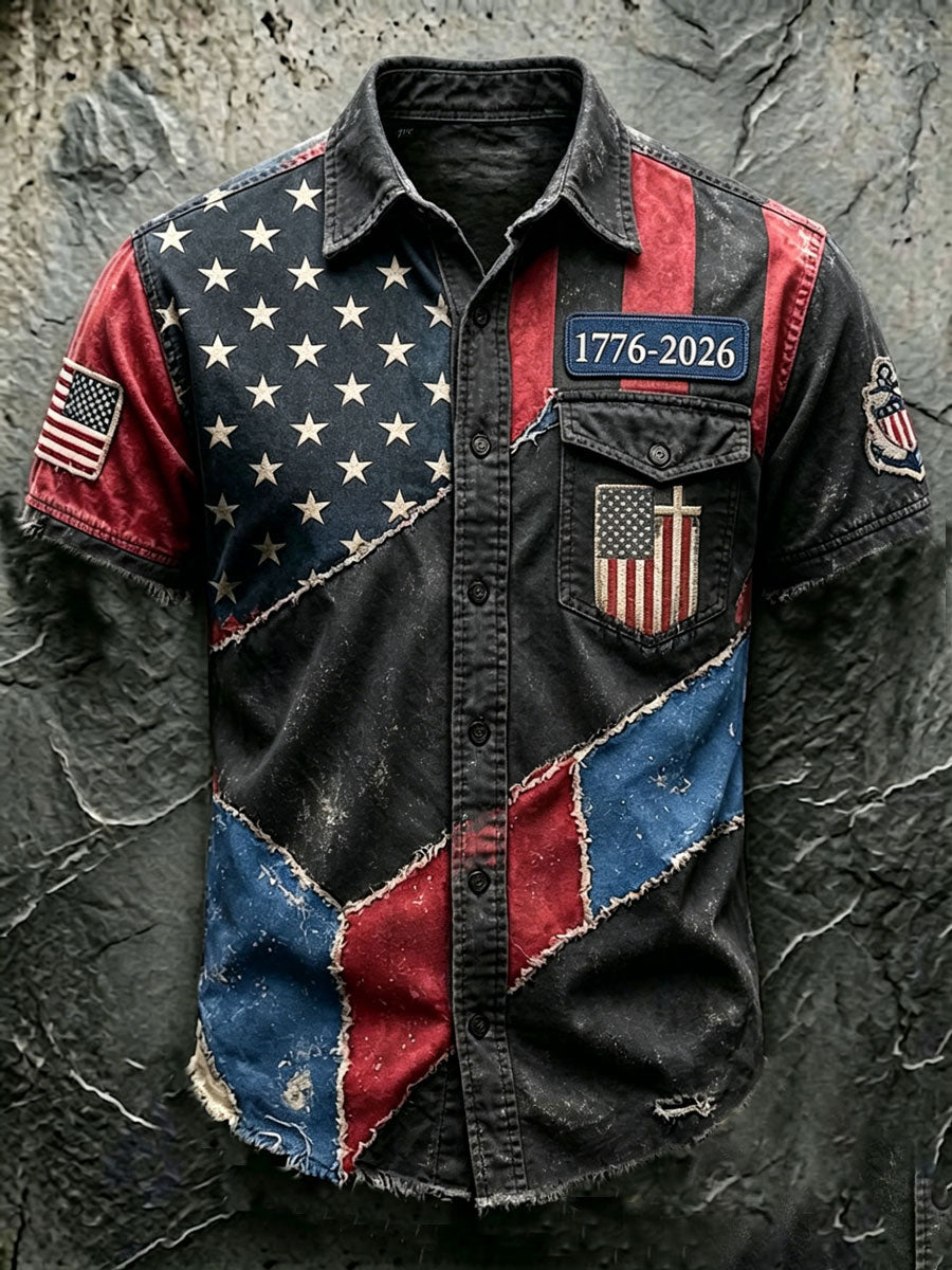 Men'S 250Th Anniversary National Print Shirt