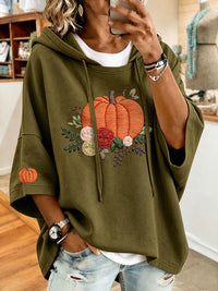Women'S Casual Plaid Color Blocking Design Print Hoodie