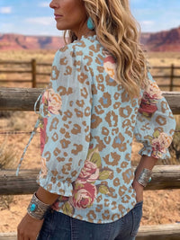 Vintage Art Print Summer Fabrics Casual Shirt
