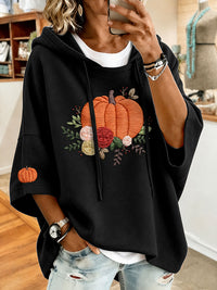 Women'S Casual Plaid Color Blocking Design Print Hoodie