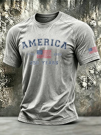 Men's Retro Print Short-Sleeve T-Shirt