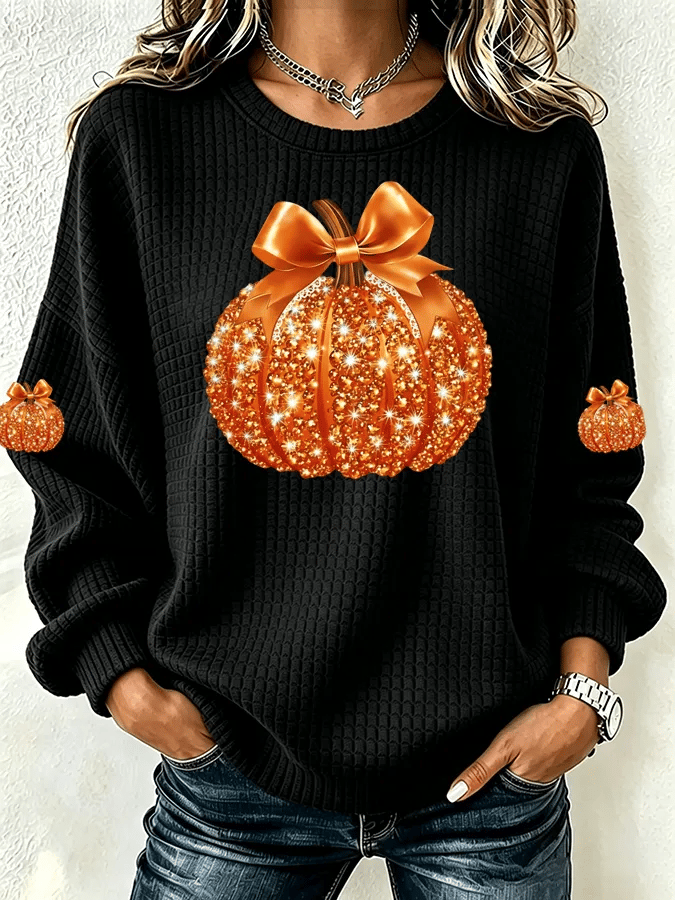 Women'S Casual Pumpkin Autumn Top
