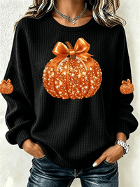 Women'S Casual Pumpkin Autumn Top