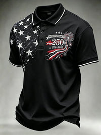 Men's 250th Independence Day Commemorative "Land Of The Free" Printed Top