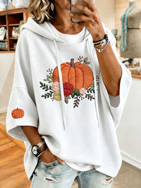 Women'S Casual Plaid Color Blocking Design Print Hoodie
