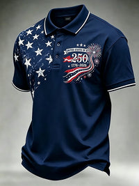 Men's 250th Independence Day Commemorative "Land Of The Free" Printed Top