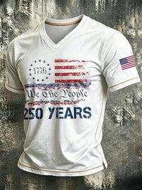 Men's American 250 Printed Casual T-Shirt