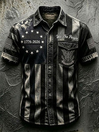 Men'S 250Th Anniversary National Print  Shirt