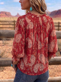 Vintage Art Print Summer Fabrics Casual Shirt
