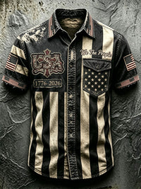 Men'S 250Th Anniversary National Faith Print  Shirt